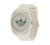 ADIDAS ORIGINALS Montre à affichage analogique 'PROJECT TWO' vert gazon / blanc cassé, Taille One Size