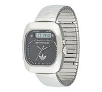 ADIDAS ORIGINALS Montre à affichage analogique 'Retro Wave Three' anthracite / argent, Taille One Size