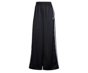 ADIDAS ORIGINALS Pantalon 'Adicolor Satin Wide Leg Track' noir / blanc, Taille 38