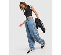 Adidas Originals Barrel Leg High Waist Jeans Bleu 28 / 32 Femme
