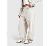 adidas Originals Pantalon Barrel Taille Haute Denim - Gris 27