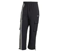 ADIDAS ORIGINALS Pantalon cargo 'Front Stripes Woven Cargo' noir / blanc cassé, Taille 31-32