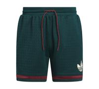 ADIDAS ORIGINALS Pantalon 'Originals Basketball' vert foncé / rouge foncé / blanc, Taille 38