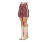 Adidas Originals - Pleather Short Skirt - Femme - Jupes - Brun - Taille: 44 FR