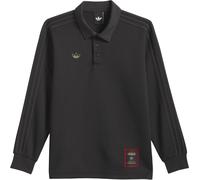 Adidas Originals - Polo en poly/coton - Tyshawn Rugby Shirt Black - Taille M - Noir Noir M