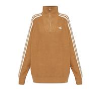 Adidas Originals - Pull Col Roulé avec Fermeture Éclair - Femme - Pulls - Beige - Taille: 40 FR