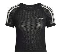 Adidas Originals T-shirt Cali en maille crochet Femme Noir Taille 36 FR