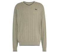 Adidas Cable Knit V-neck Sweatshirt Homme - Sweats, Vert - Taille XS - Jersey de coton Green XS
