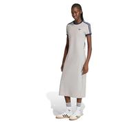 Adidas Originals Robe Midi à Manches Courtes 3 Stripes Slim