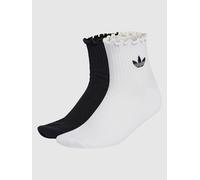 adidas Originals Ruffle 1/4 S 2P Chaussettes à motifs L