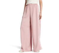 Adidas Originals Satin Wide Leg Track Bottoms Femme - Pantalons, Rose - Taille 40 - Poly Mesh Pink 40