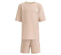 ADIDAS ORIGINALS Set 'Loose Waffle Short T-Shirt' beige clair, Taille 122