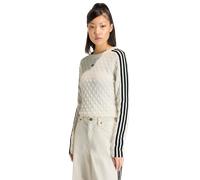 ADIDAS ORIGINALS Pull-over 'SLIM SOLID SPIKE KNIT' noir / blanc, Taille XXXS-XXS