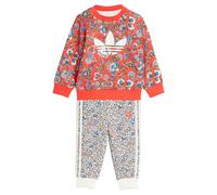 Ensemble adidas Originals X Liberty London Crew Enfants Semi Lucid Red / Multicolor 9-12M