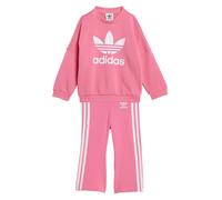 ADIDAS ORIGINALS Survêtement 'Loose Crew Flared Leggings' rose clair / blanc, Taille 86