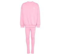ADIDAS ORIGINALS Survêtement 'OVERSIZED CREW LEGGINGS' rose / blanc, Taille 110