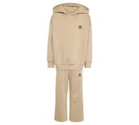 ADIDAS ORIGINALS Survêtement 'Oversized Hoodie Open Hem Pants' beige / noir, Taille 104