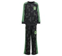 ADIDAS ORIGINALS Survêtement 'x Minecraft' gris foncé / vert fluo / noir, Taille 104