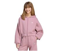 adidas Originals Sweat à capuche zippé côtelé Junior - Violet 11-12Y