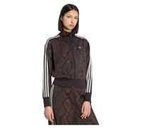 Adidas Originals Veste mi-saison Firebird Satin imprimé serpent Marron Taille M Femme