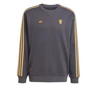 ADIDAS ORIGINALS Sweat-shirt 'Manchester United Terrace Icons' indigo / jaune d'or / noir, Taille S