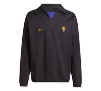 ADIDAS ORIGINALS Sweat-shirt 'Manchester United Terrace Icons' jaune d'or / noir, Taille L