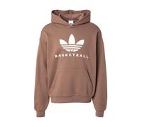 ADIDAS ORIGINALS Sweat-shirt marron / blanc, Taille M