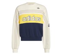 ADIDAS ORIGINALS Sweat-shirt 'Varsity' bleu marine / curry / blanc cassé, Taille M