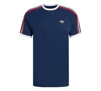 ADIDAS ORIGINALS T-Shirt '3-STRIPES' bleu marine / rouge / blanc, Taille M