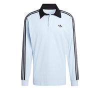 ADIDAS ORIGINALS T-Shirt '3-STRIPES RUGBY LONGSLEEVE' bleu clair / noir, Taille XL