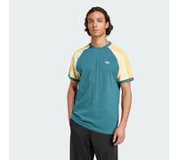 adidas Originals T-shirt Cali Tech Green / Almost Yellow / Hazy Orange S