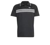 ADIDAS ORIGINALS T-Shirt 'CHEST STRIPES SLIM' noir / blanc, Taille S