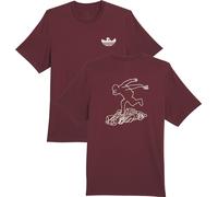 Adidas Originals - T-shirt en coton - Shmoofoil Gonz Speedy Tee 2 Shadow Red Alumina en Coton - Taille M - Bordeaux Bordeaux M