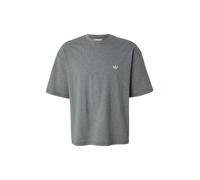 ADIDAS ORIGINALS T-Shirt 'ESS' gris chiné / blanc, Taille M