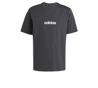 adidas Herren Essentials Linear Single Jersey Tee, Black/White, L