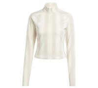 ADIDAS ORIGINALS T-shirt 'Half-Zip Graphic Football Long-Sleeve' beige foncé / blanc cassé, Taille XXXL-4XL