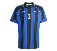 ADIDAS ORIGINALS T-Shirt 'Jacquard Stripe' bleu / vert clair / rose / noir, Taille S