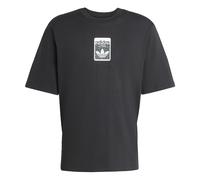ADIDAS ORIGINALS T-Shirt 'Leo' anthracite / noir / blanc cassé, Taille M