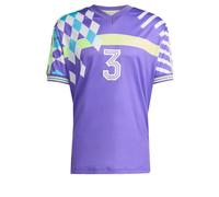 ADIDAS ORIGINALS T-Shirt 'Nuwave 90s' crème / bleu clair / jaune clair / lavande, Taille L
