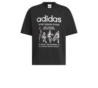 ADIDAS ORIGINALS T-Shirt 'Only The Best For The Athlete' noir / blanc, Taille L