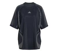 ADIDAS ORIGINALS T-shirt oversize 'Teamgeist' noir / argent / transparent, Taille M