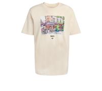 ADIDAS ORIGINALS T-Shirt 'Painting Paris Street' vert / rose / noir / blanc, Taille XS