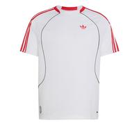 ADIDAS ORIGINALS T-Shirt rouge / blanc, Taille L