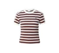 Adidas Originals Striped Short Sleeve T-shirt Marron S Femme