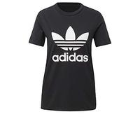 adidas Originals T- Shirt trèfle, Noir/Blanc, Taille S Femmes