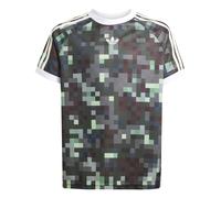 ADIDAS ORIGINALS T-Shirt 'x Minecraft' vert clair / vert foncé / argent / blanc, Taille 176
