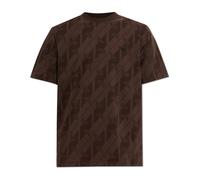 Adidas Originals - Tee Monogram AOP - Homme - Tops - Brun - Taille: S