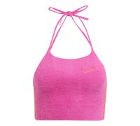 Haut Fluffy Knitted Halter Semi Lucid Fuchsia 2XS