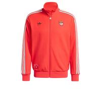 ADIDAS ORIGINALS Veste de survêtement 'Benfica Lissabon Terrace' rouge / noir / blanc, Taille M