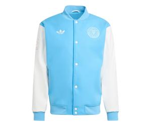 ADIDAS ORIGINALS Veste de survêtement 'Inter Miami CF' bleu ciel / rose / blanc, Taille L